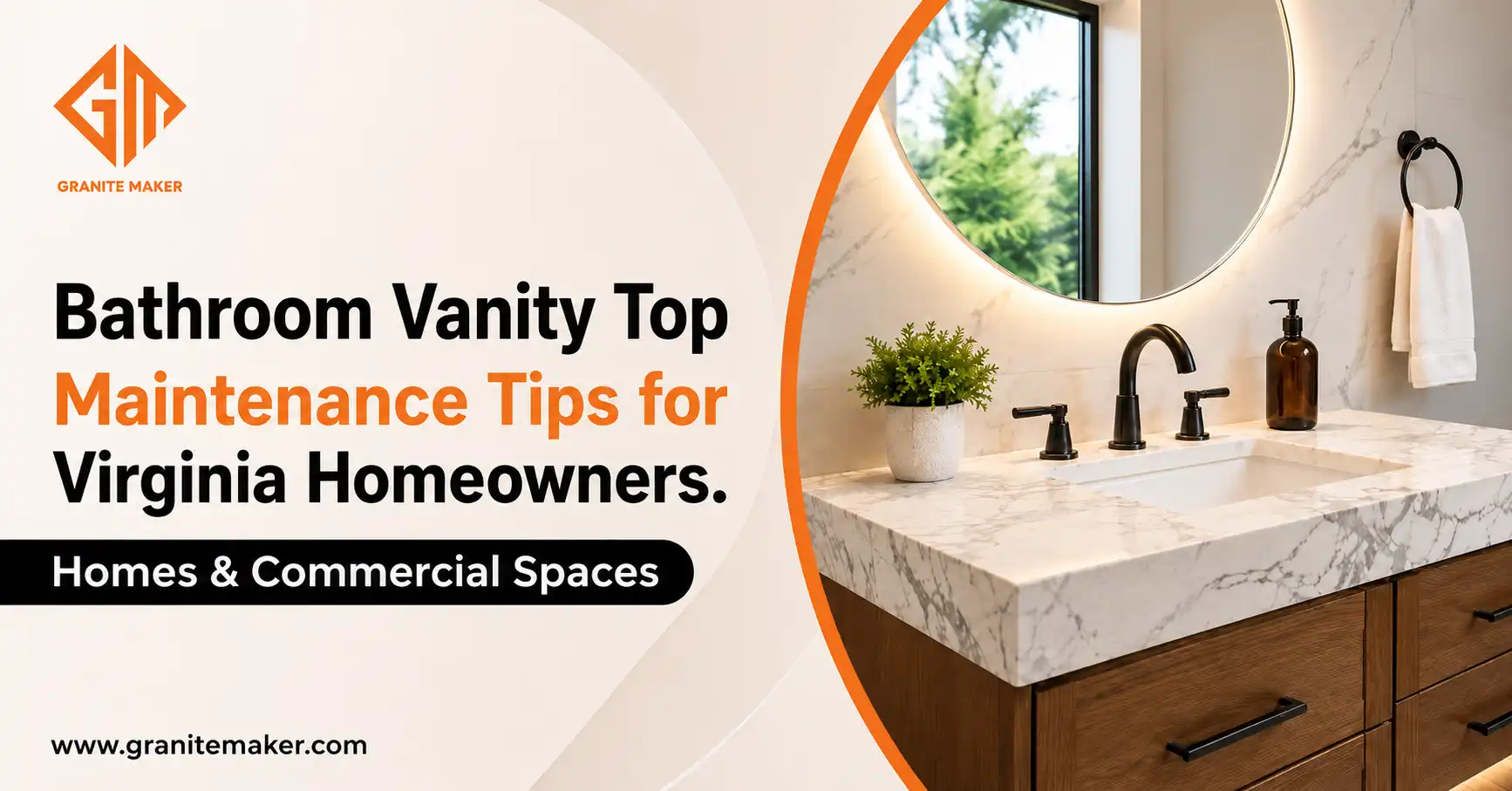 Bathroom Vanity Top Maintenance Tips for Virginia Homeowners